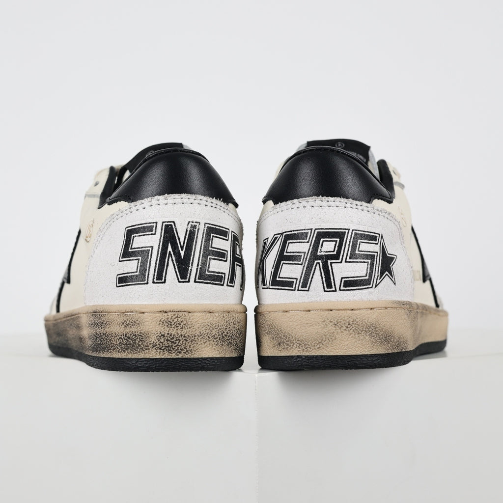 Tênis Golden Goose Ball Star White/Black Leather