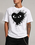 Camiseta CDG Heart Splash