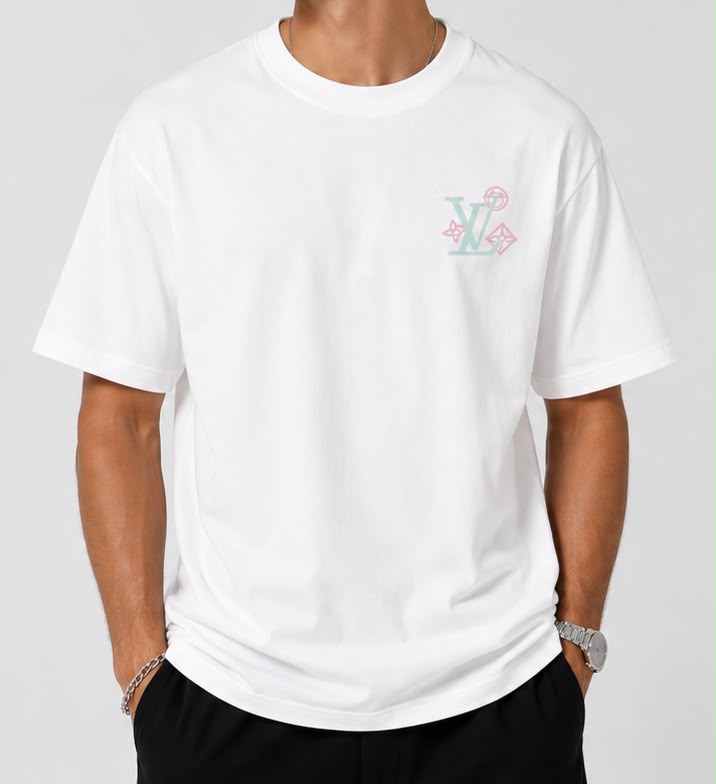 Camiseta Louis Vuitton Street Back Print
