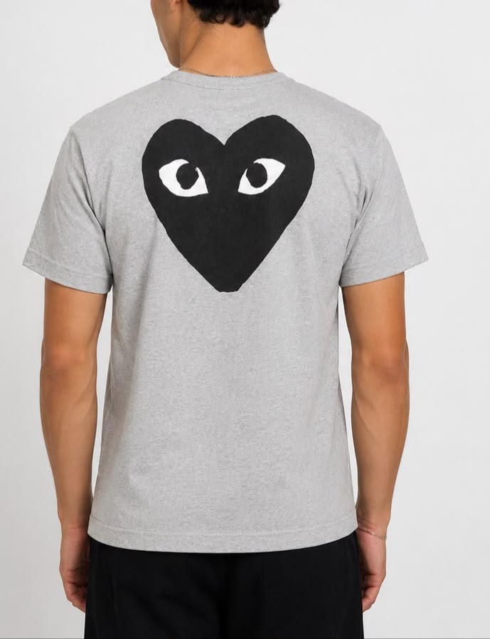 Camiseta CDG Heart Back