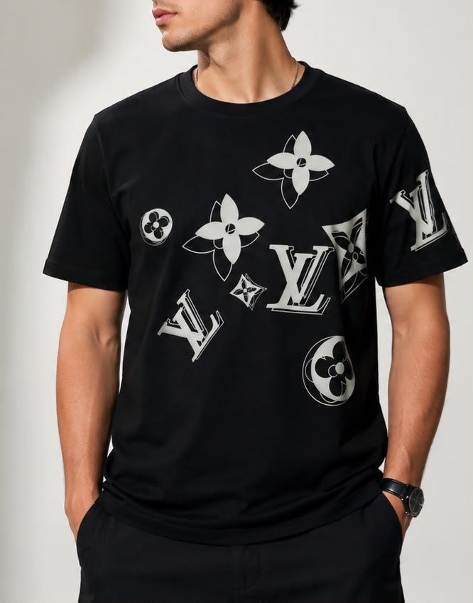Camiseta Louis Vuitton Monogram Flower Oversized