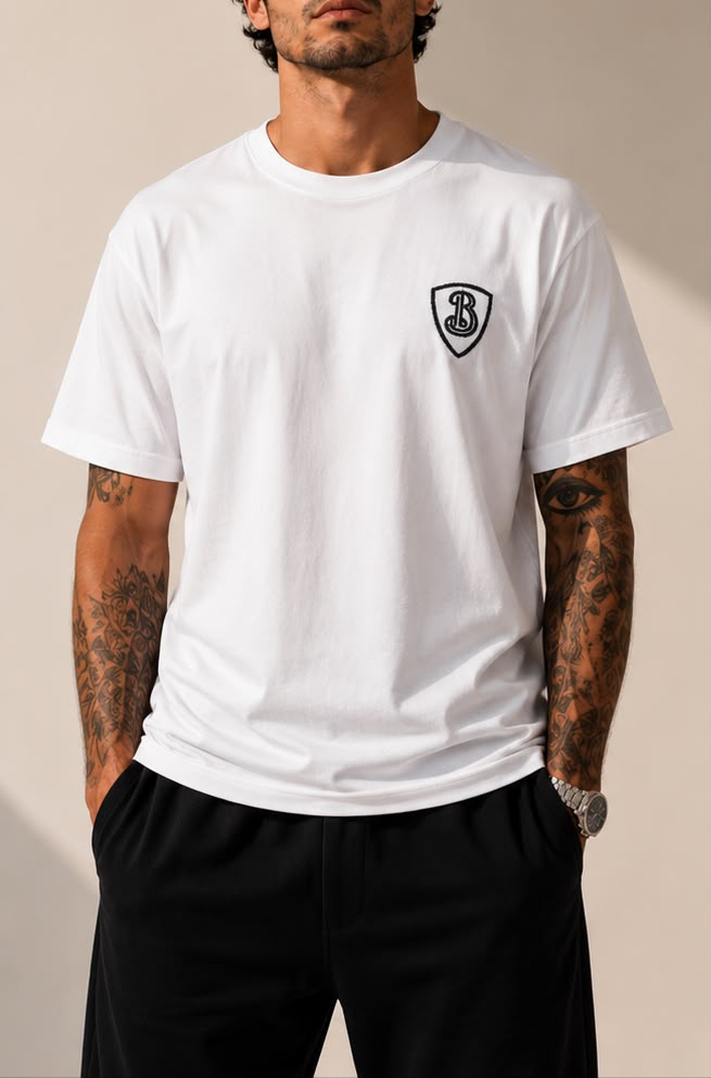 Camiseta Burberry Equestrian Knight Oversized