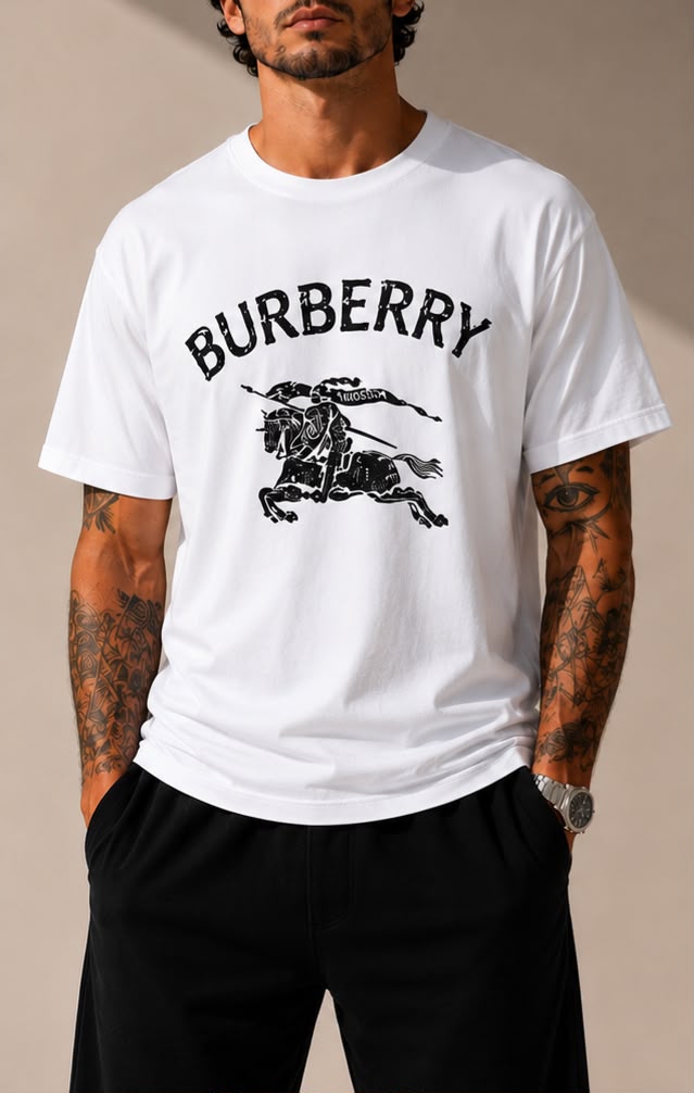Camiseta Burberry Equestrian Knight Graphic