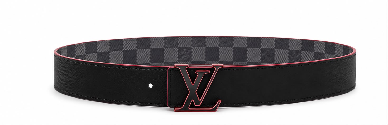 Cinto Louis Vuitton Reversible Damier Graphite