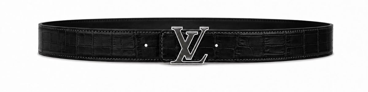 Cinto Louis Vuitton croc-embossed leather