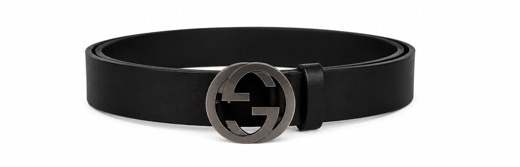 Cinto Gucci Interlocking G Leather Belt