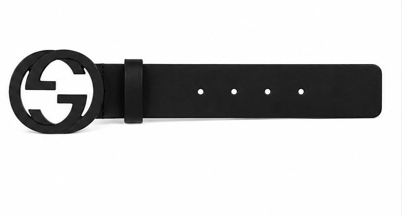 Cinto Gucci Interlocking G Leather Belt