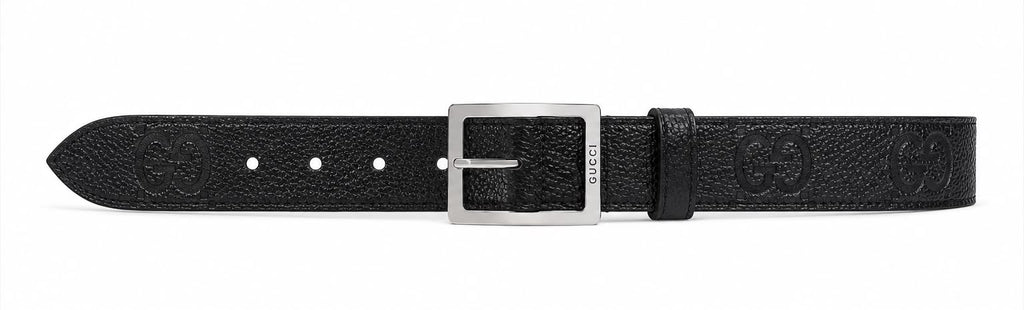Cinto Gucci Jumbo GG Leather Belt