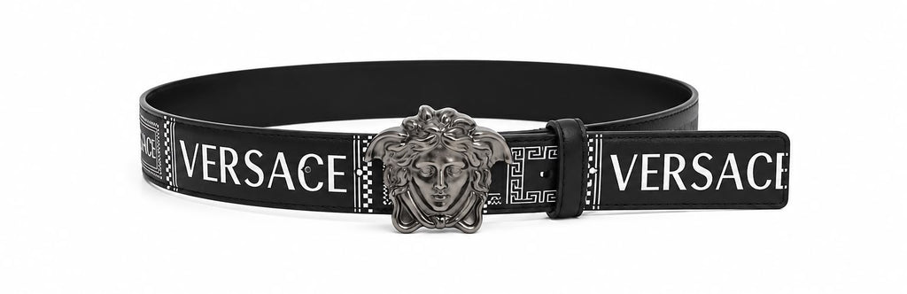 Cinto Versace Medusa Logo Jacquard Belt