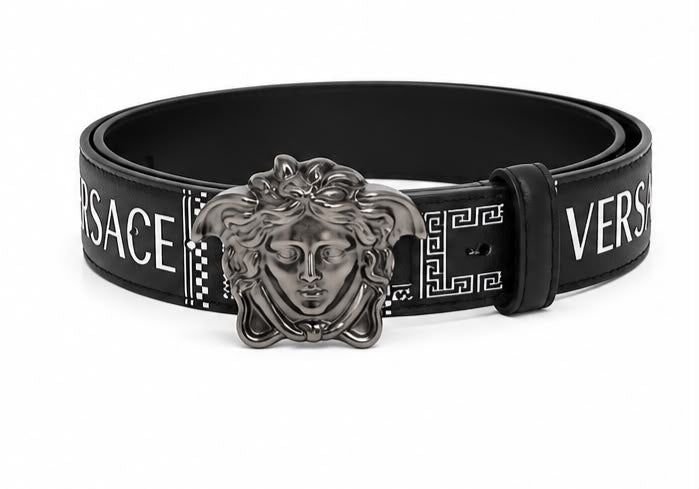 Cinto Versace Medusa Logo Jacquard Belt