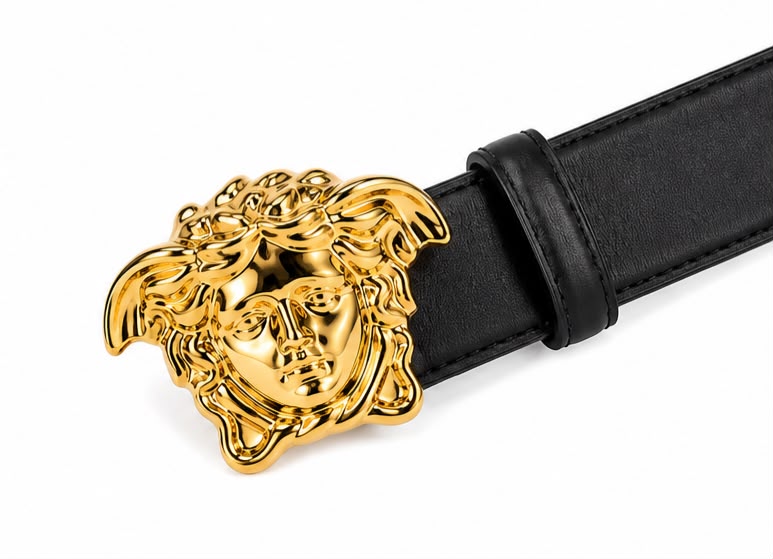 Cinto Versace Palazzo Medusa Leather Belt