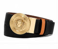 Cinto Versace Medusa Round Buckle Belt