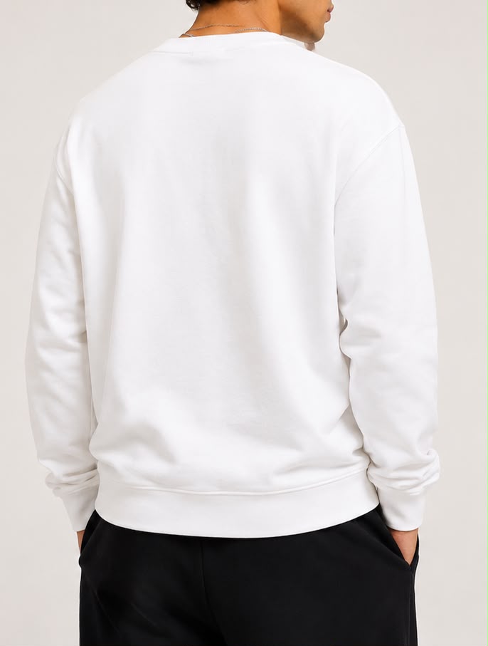 Agasalho Moncler Double Logo Patch Crewneck Sweatshirt