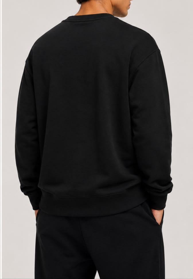 Agasalho Moncler Double Logo Patch Crewneck Sweatshirt