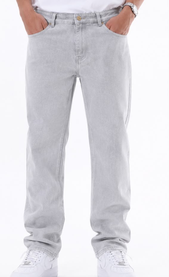 Calça Jeans Louis Vuitton Monogram Pocket Grey